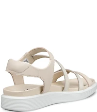 ECCO Soft Leather Banded Ankle Wrap Sandals