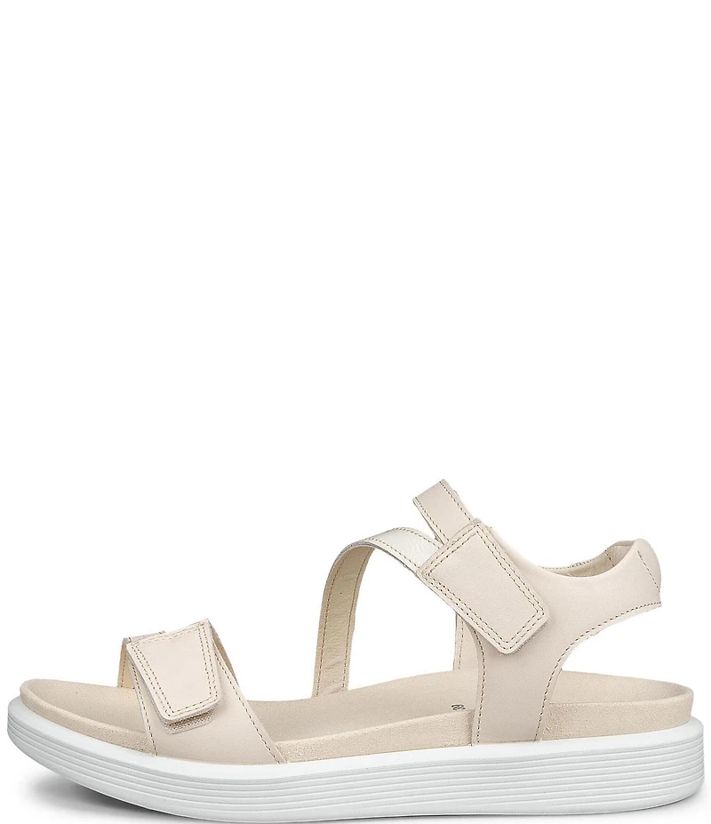 ECCO Soft Leather Banded Ankle Wrap Sandals