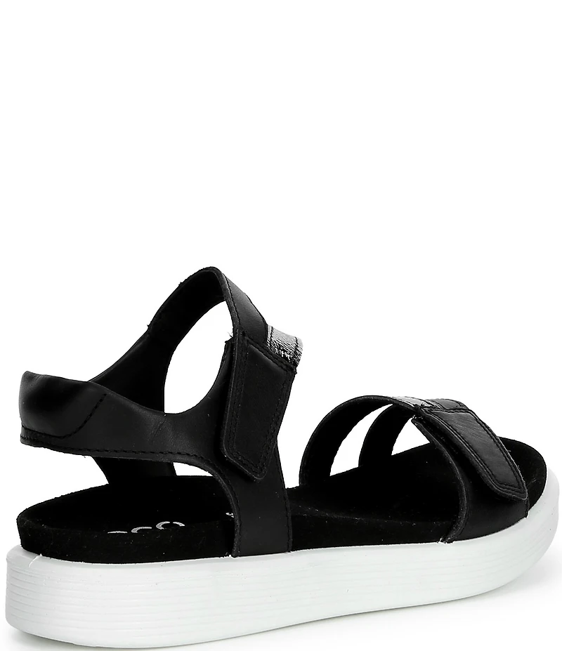 ECCO Soft Leather Banded Ankle Wrap Sandals