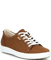 ECCO Women's Soft VII Leather Lace Up Sneakers