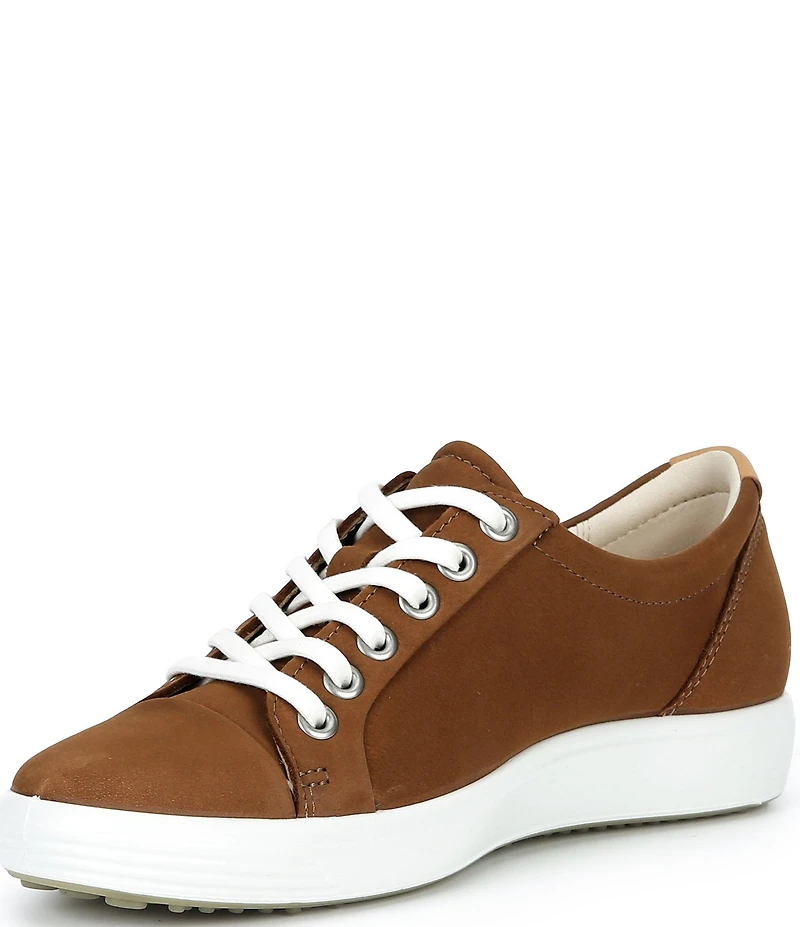 ECCO Women's Soft VII Leather Lace Up Sneakers