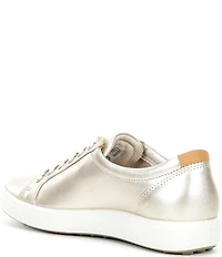 ECCO Women's Soft VII Leather Lace Up Sneakers
