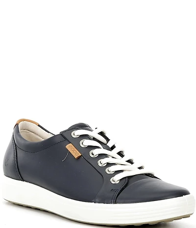 ECCO Women's Soft VII Leather Lace Up Sneakers