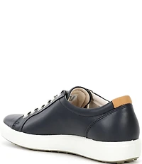 ECCO Women's Soft VII Leather Lace Up Sneakers
