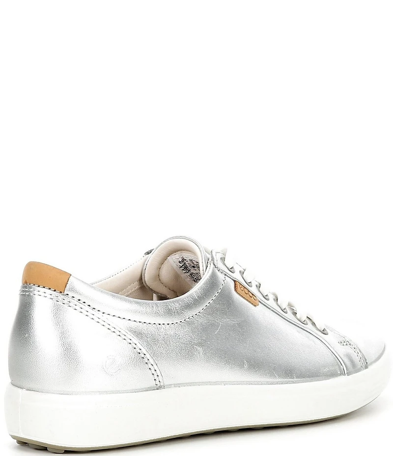 ECCO Women's Soft VII Leather Lace Up Sneakers