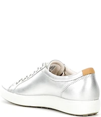 ECCO Women's Soft VII Leather Lace Up Sneakers