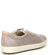 ECCO Women's Soft VII Leather Lace Up Sneakers
