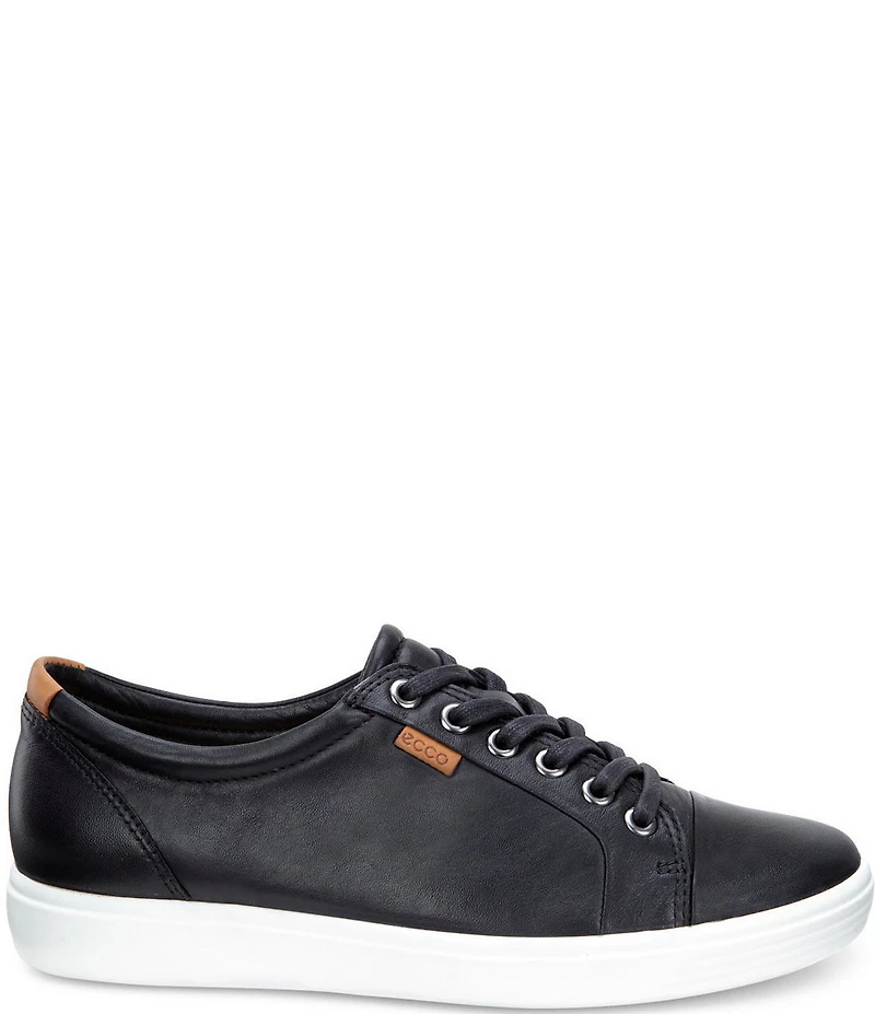 ECCO Women's Soft VII Leather Lace Up Sneakers