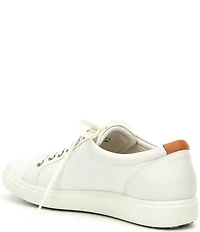 ECCO Women's Soft VII Leather Lace Up Sneakers