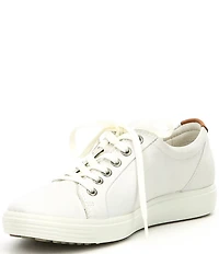 ECCO Women's Soft VII Leather Lace Up Sneakers