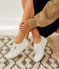 ECCO Women's Soft VII Leather Lace Up Sneakers