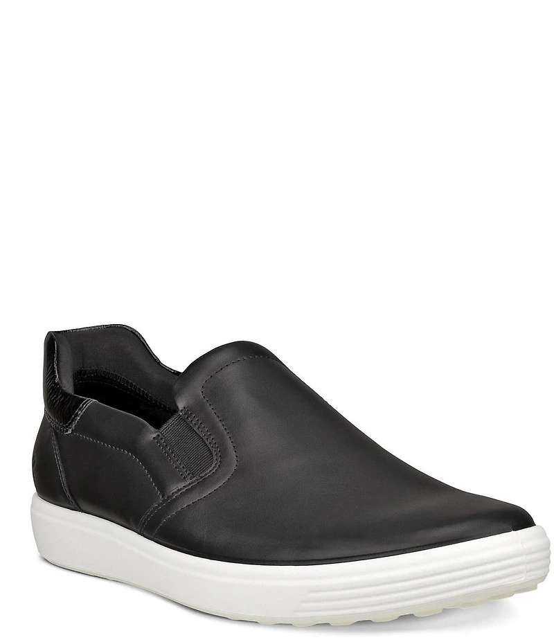 ECCO Soft7 Step Leather Slip On Sneakers