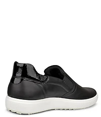 ECCO Soft7 Step Leather Slip On Sneakers