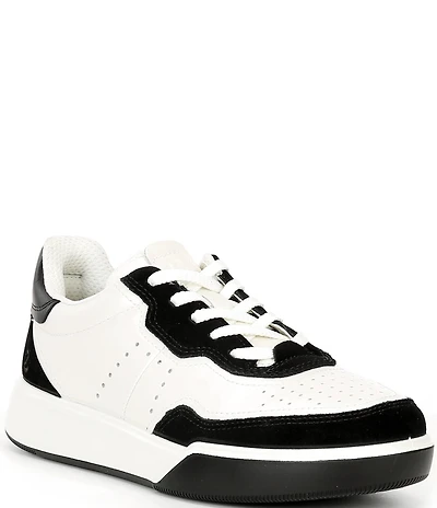 ECCO Street Court Perforated Leather Sneakers