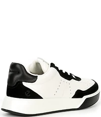 ECCO Street Court Perforated Leather Sneakers