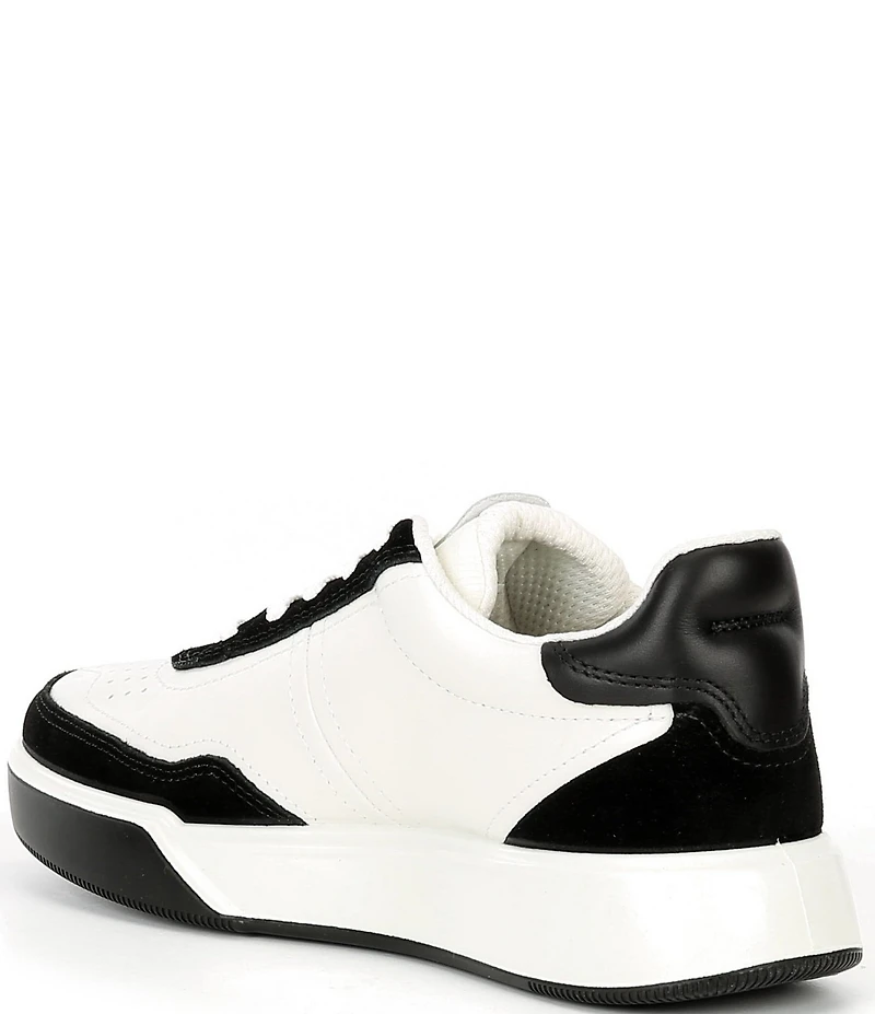 ECCO Street Court Perforated Leather Sneakers