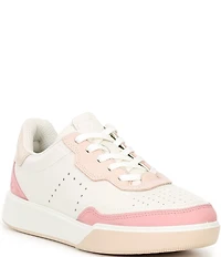 ECCO Street Court Perforated Leather Sneakers