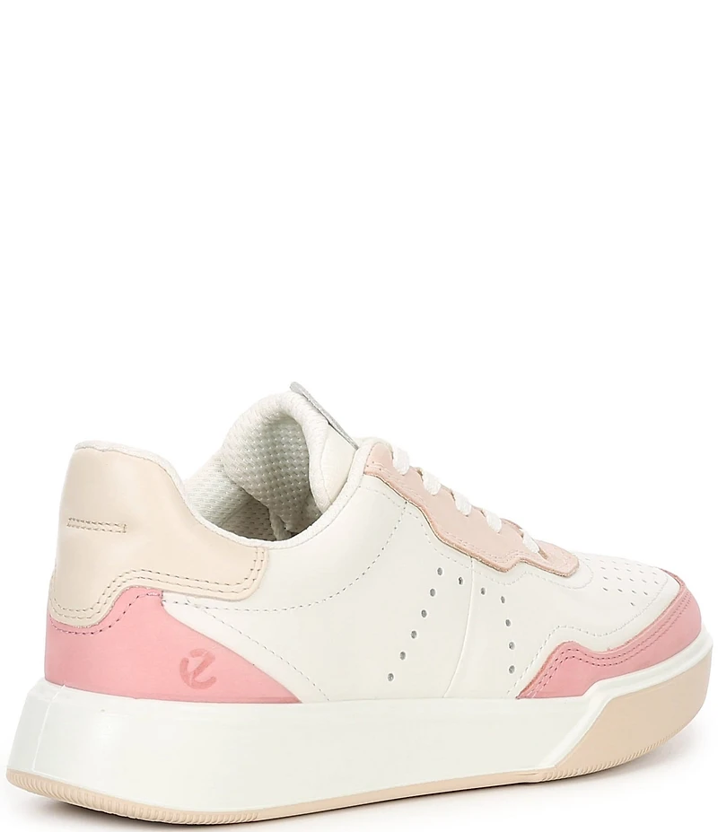 ECCO Street Court Perforated Leather Sneakers