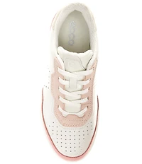 ECCO Street Court Perforated Leather Sneakers