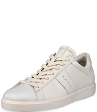 ECCO Street Lite Leather Lace Up Sneakers
