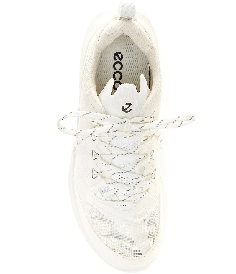 ECCO Women's Biom 720 Leather and Mesh Lace Up Sneakers