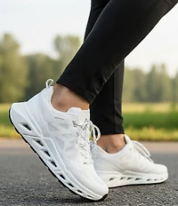 ECCO Women's Biom 720 Leather and Mesh Lace Up Sneakers