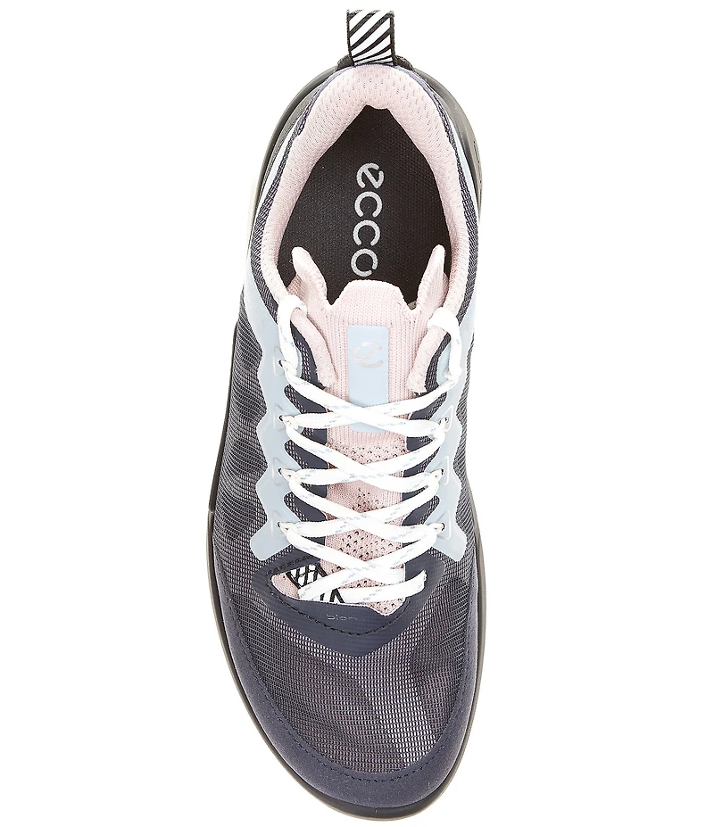 ECCO Women's Biom 720 Leather and Mesh Lace Up Sneakers