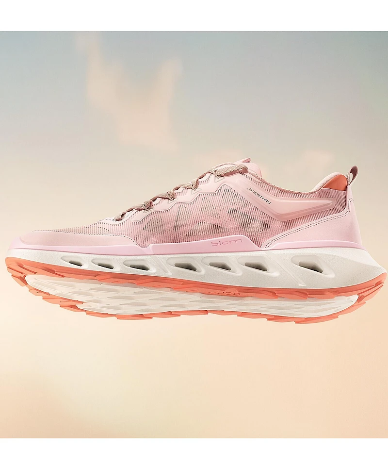 ECCO Women's Biom 720 Leather and Mesh Lace Up Sneakers