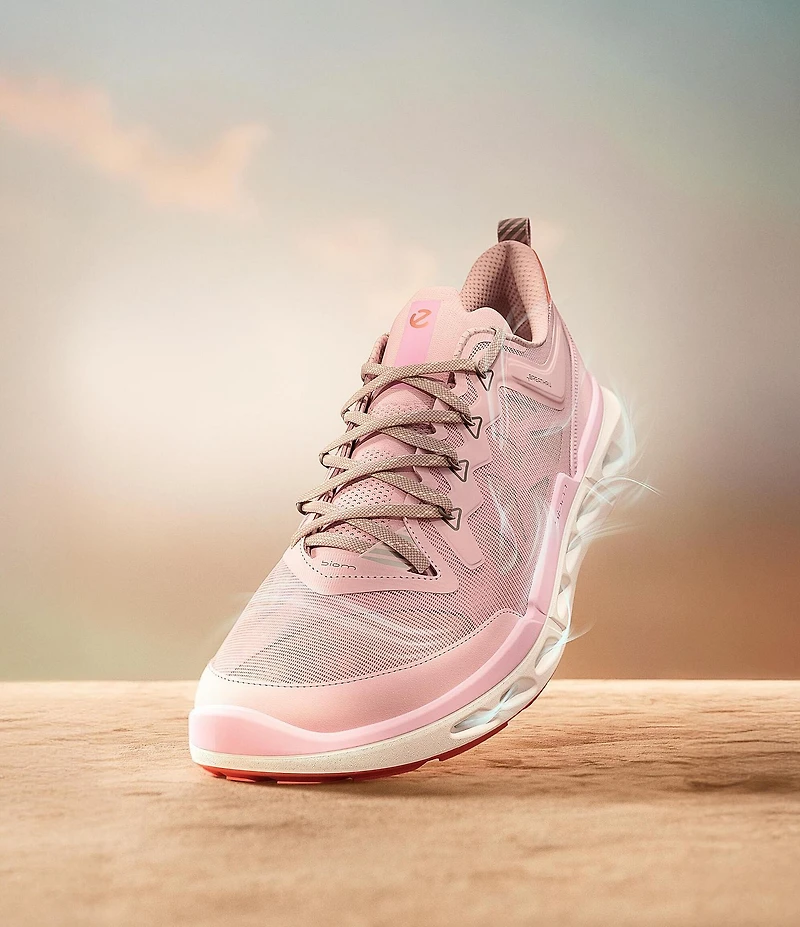 ECCO Women's Biom 720 Leather and Mesh Lace Up Sneakers