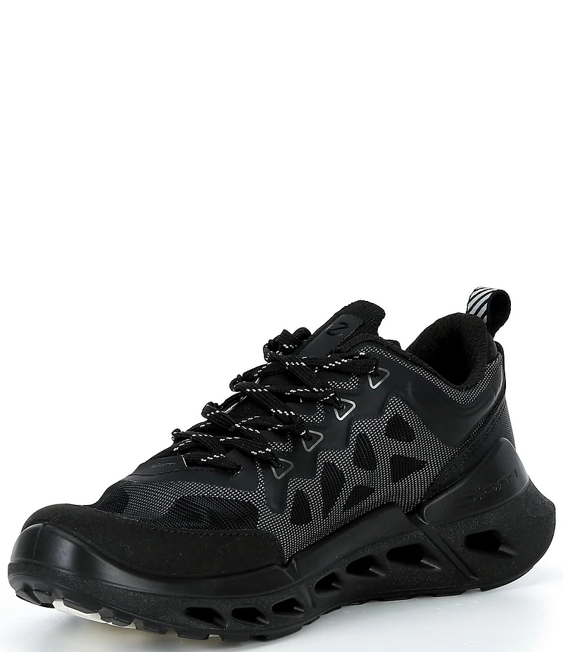 ECCO Women's Biom 720 Leather and Mesh Lace Up Sneakers