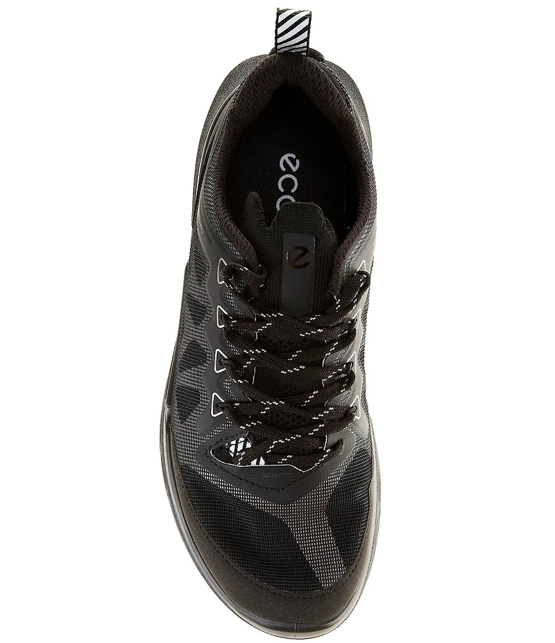 ECCO Women's Biom 720 Leather and Mesh Lace Up Sneakers