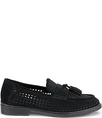 ECCO Women's Classic Perforated Suede Tassel Penny Loafers