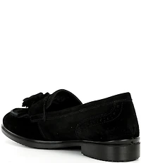 ECCO Women's Classic Tassel Suede Brogue Detail Penny Loafers