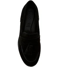 ECCO Women's Classic Tassel Suede Brogue Detail Penny Loafers