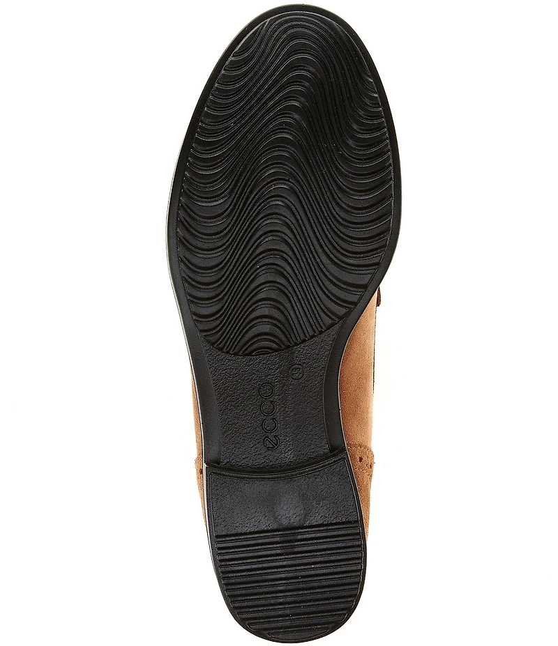 ECCO Women's Classic Tassel Suede Brogue Detail Penny Loafers