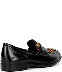 ECCO Women's Classic 15 Leopard Leather Penny Loafers