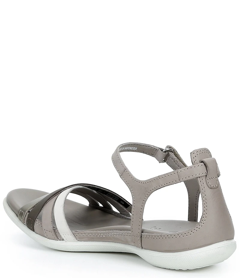 ECCO Women's Flash Leather Ankle Wrap Sandals