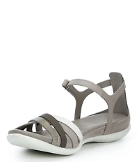 ECCO Women's Flash Leather Ankle Wrap Sandals