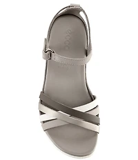 ECCO Women's Flash Leather Ankle Wrap Sandals