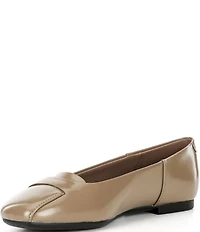 ECCO Women's Margot Origami Leather Ballerina Flats