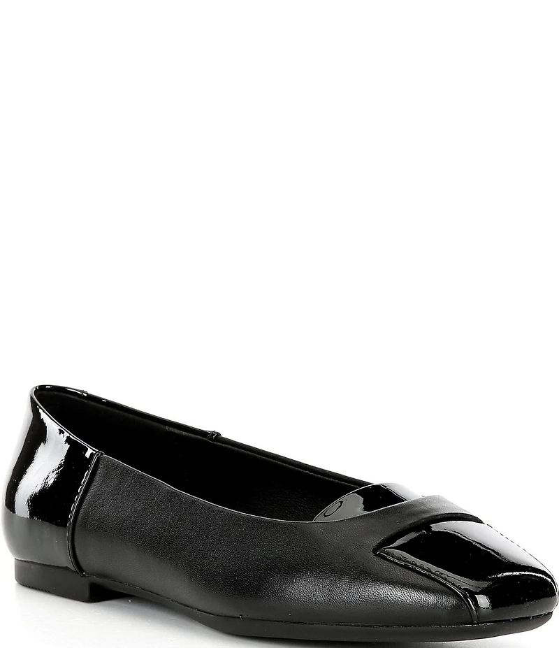 ECCO Women's Margot Origami Patent Leather Ballerina Flats