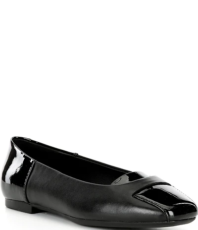 ECCO Women's Margot Origami Patent Leather Ballerina Flats