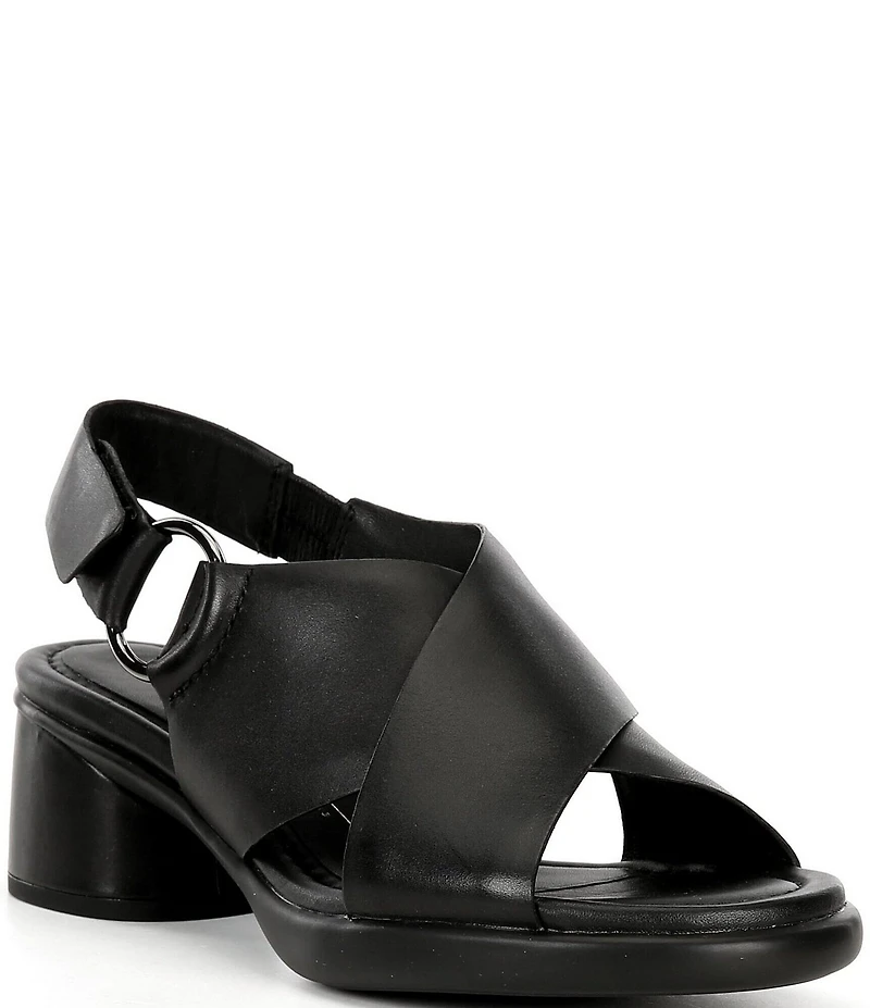 ECCO Women's Sculpted Lx35 Block Heel Cross Sandals