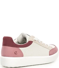 ECCO Women's Soft 60 Perforated Leather Lace Up Sneakers