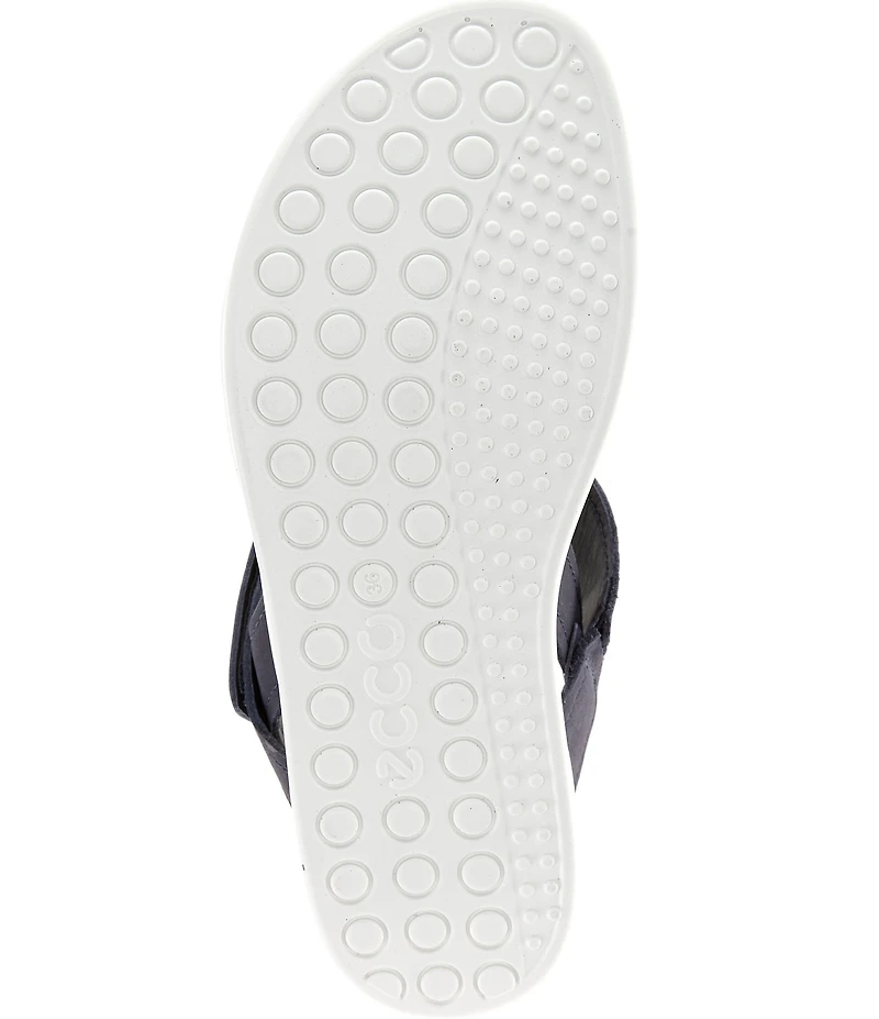 ECCO Women's Soft Cross Strap Leather Slingback Sandals