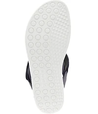 ECCO Women's Soft Cross Strap Leather Slingback Sandals