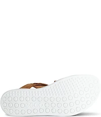 ECCO Women's Soft Cross Strap Suede Slingback Sandals