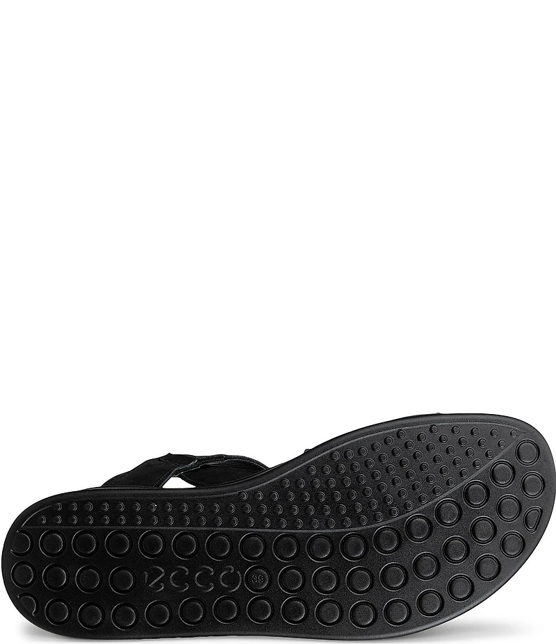 ECCO Women's Soft Cross Strap Suede Slingback Sandals