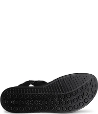 ECCO Women's Soft Cross Strap Suede Slingback Sandals