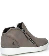 ECCO Women's Soft 7 Nubuck Low Zip Sneaker Booties